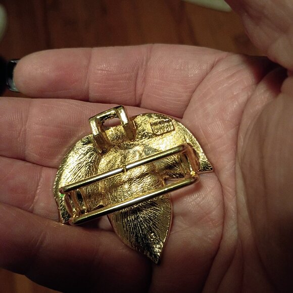1981 Mimi Di Niscemi vintage gold leather belt clasp - Picture 6 of 7